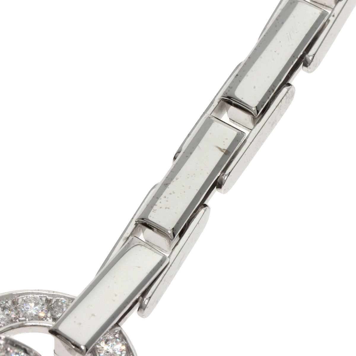 カルティエ アグラフ ダイヤモンド ネックレス K18ホワイトゴールド レディース 【中古】【CARTIER】