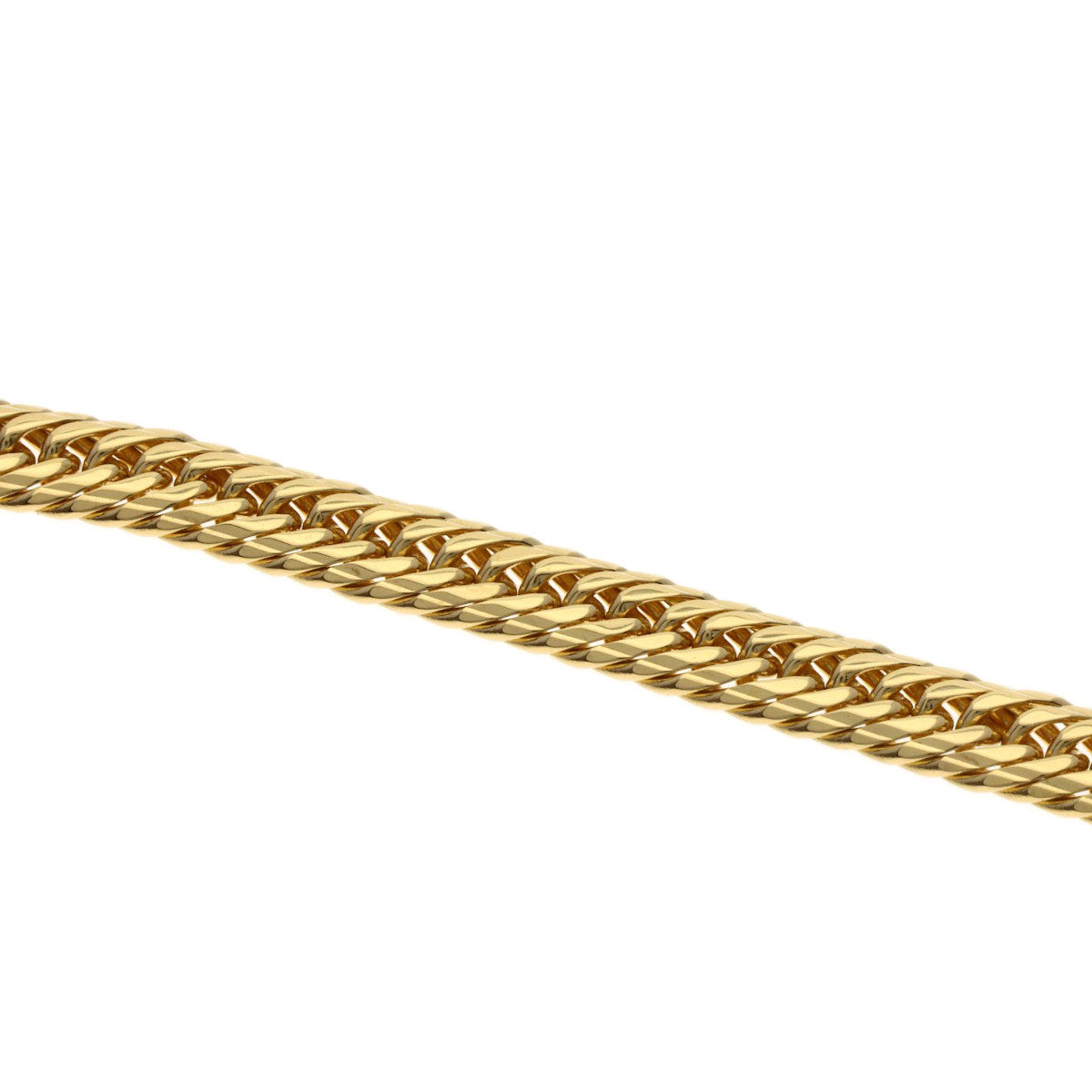 Curb chain Kihei Necklace K18 Yellow Gold 19.8g Ladies