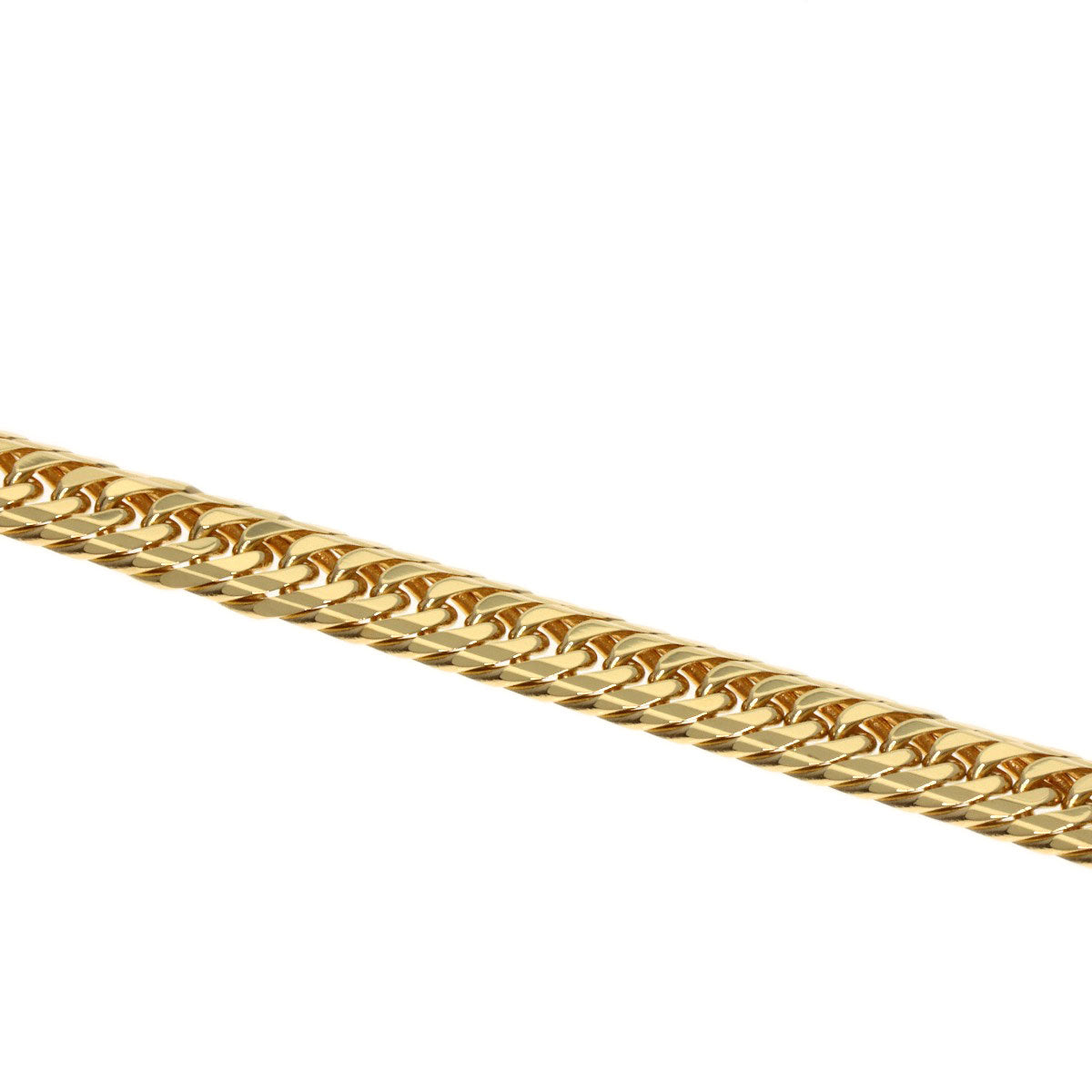 Curb Chain Kihei 10-sided Triple Necklace K18 Yellow Gold 20.5g mens