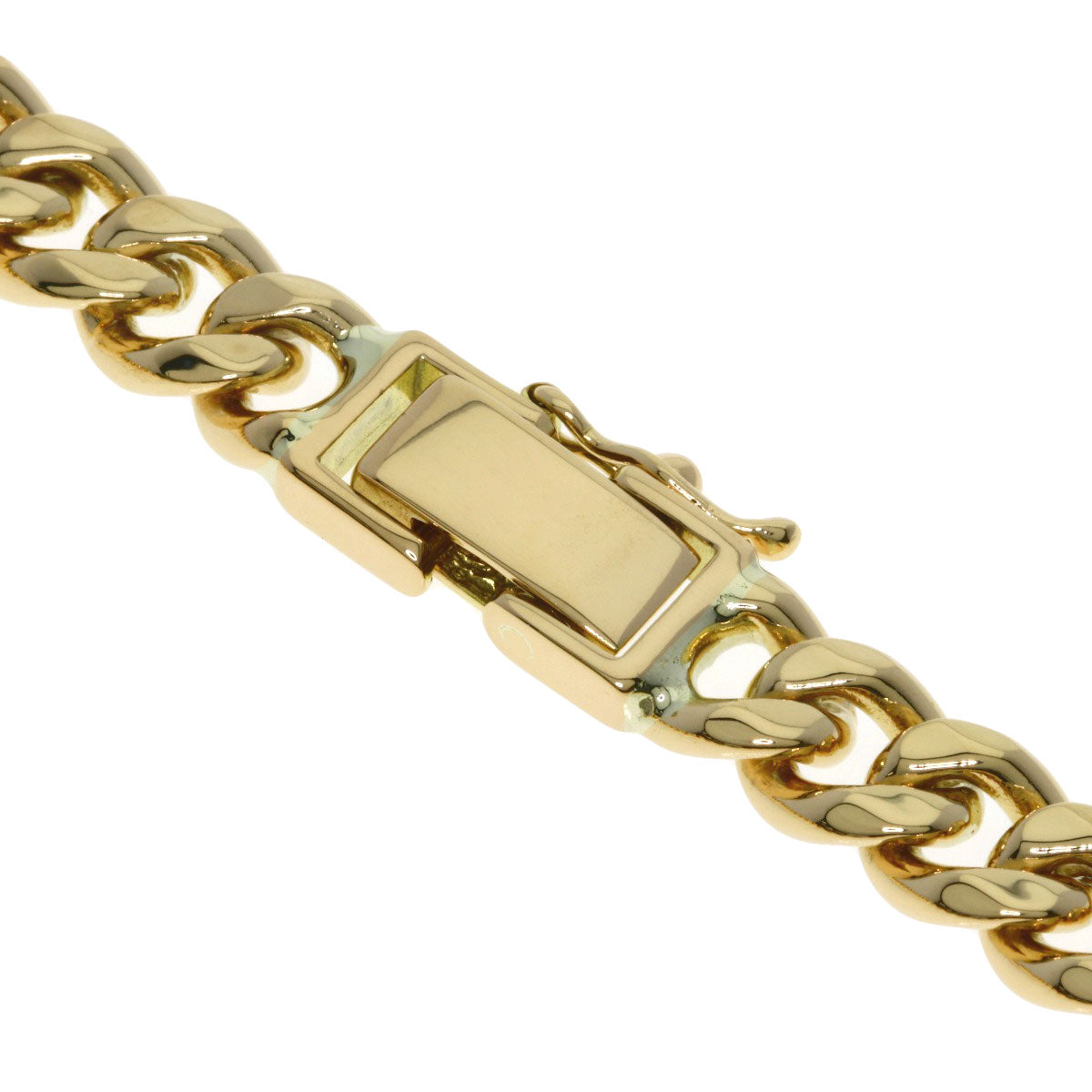 Curb chain Kihei Bracelet K18 Yellow Gold 33.6g mens
