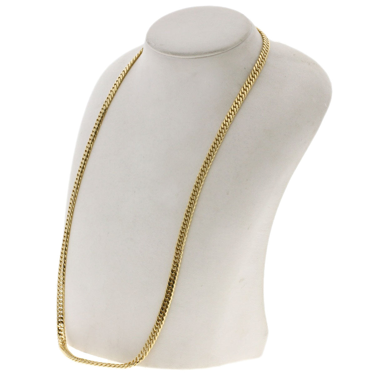 Curb chain Kihei W6 side Necklace K18 Yellow Gold 49.9g mens