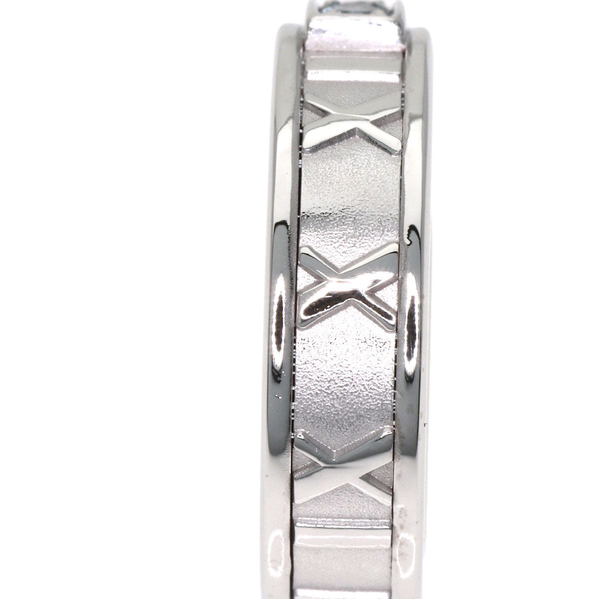 ティファニー アトラス ダイヤモンド アクアマリン リング・指輪 K18ホワイトゴールド レディース 【中古】【TIFFANY&Co.】