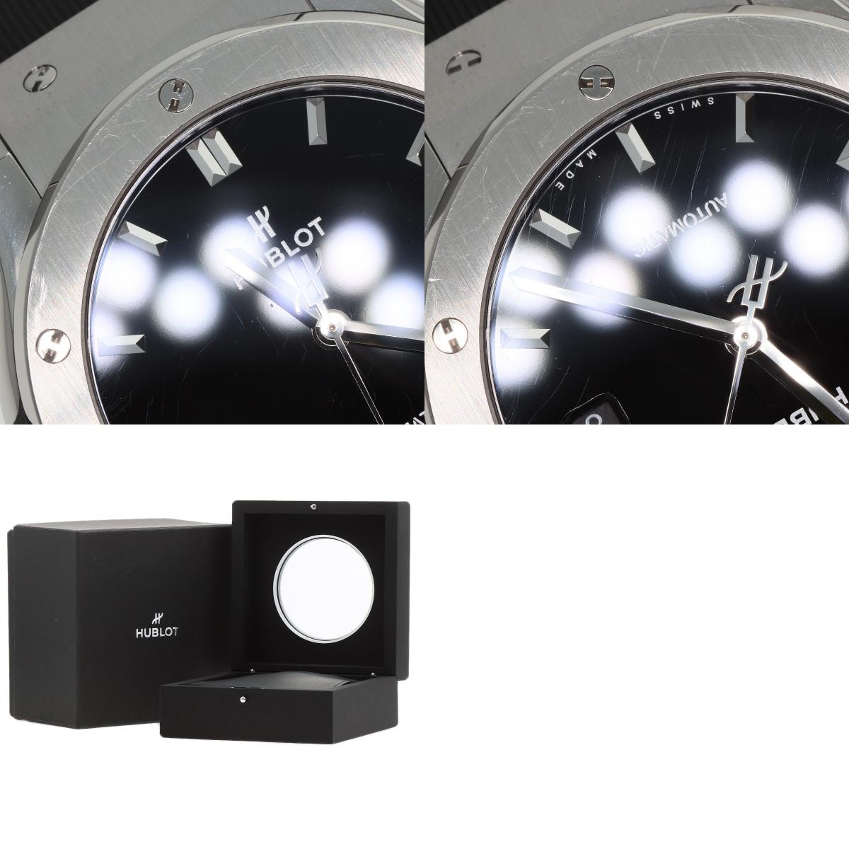 HUBLOT Classic Fusion Titanium Watches 542.NX.1270.RX Titanium/Rubber mens