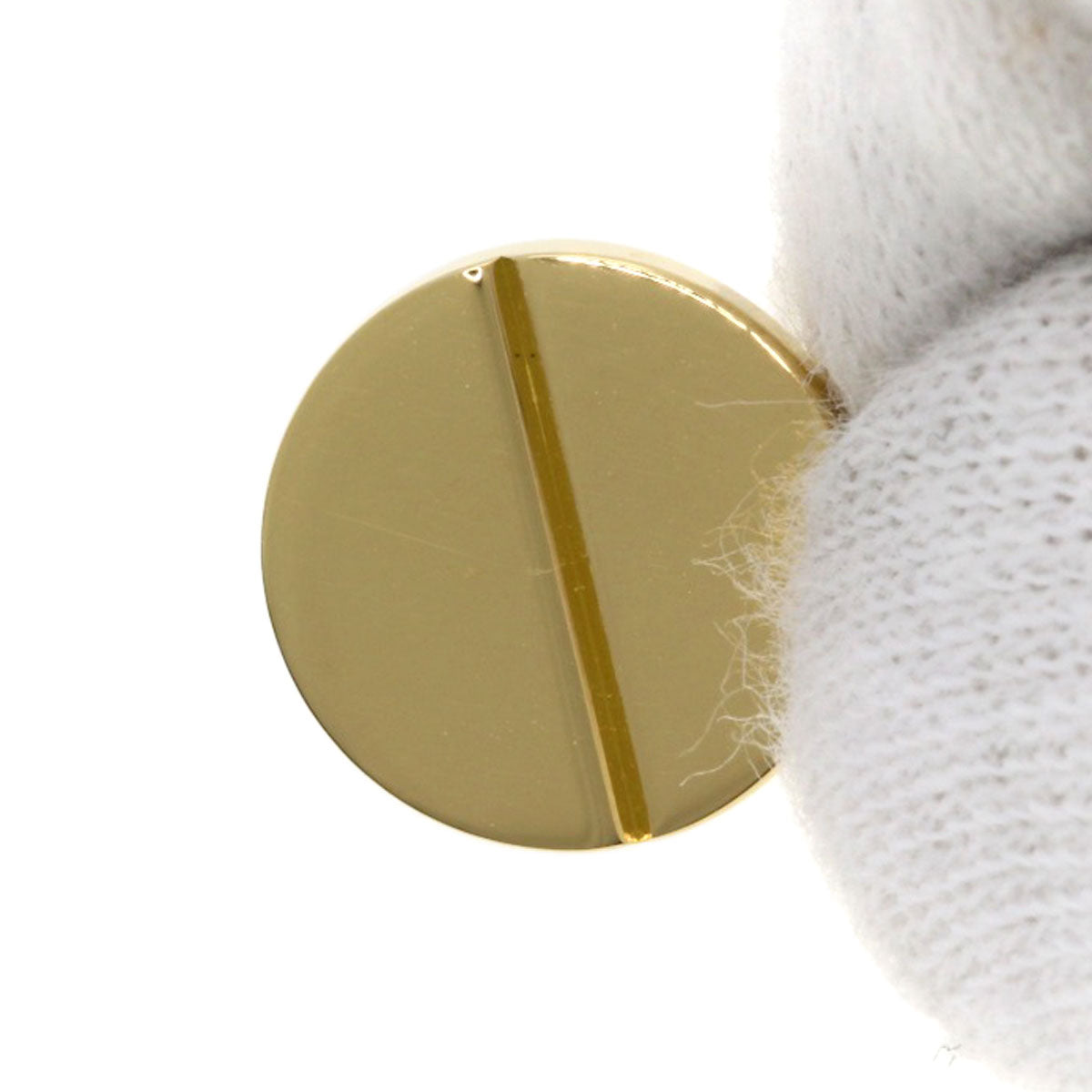 ルイヴィトン ロゴ サークル プレート ネックレス K18イエローゴールド レディース 【中古】【LOUIS VUITTON】