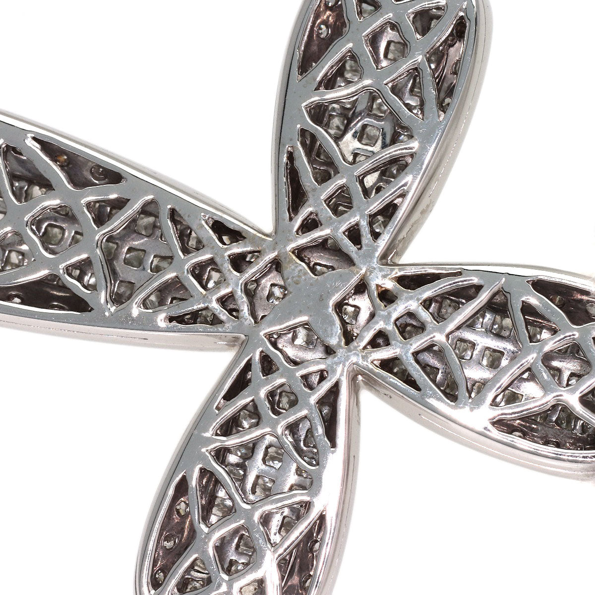 5.05ct Cross diamond Pendant top K18 White Gold 20.6g Ladies