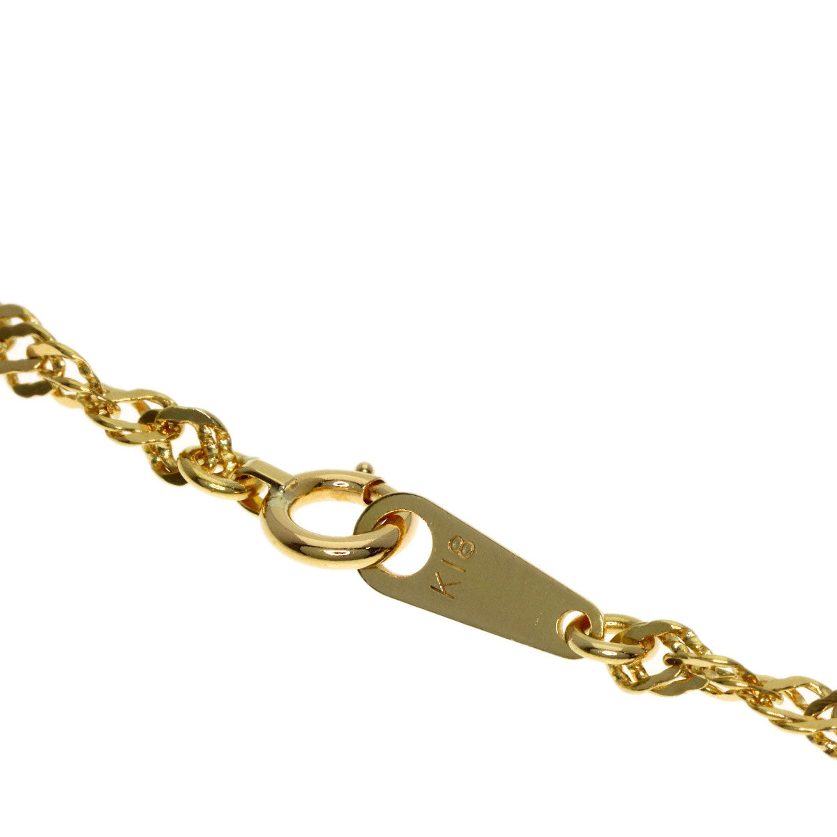 screw Necklace K18 Yellow Gold 4.3g Ladies