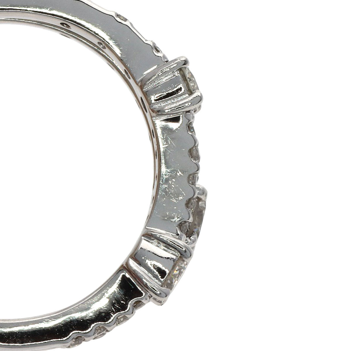 0.5ct Diamond Ring Platinum PT900 5.1g Ladies