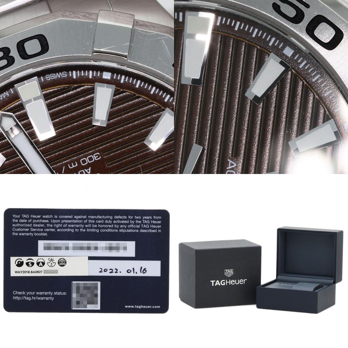 TAG HEUER Aqua Racer Caliber 5 Watches WAY2018.BA0927 Stainless Steel/Stainless Steel mens