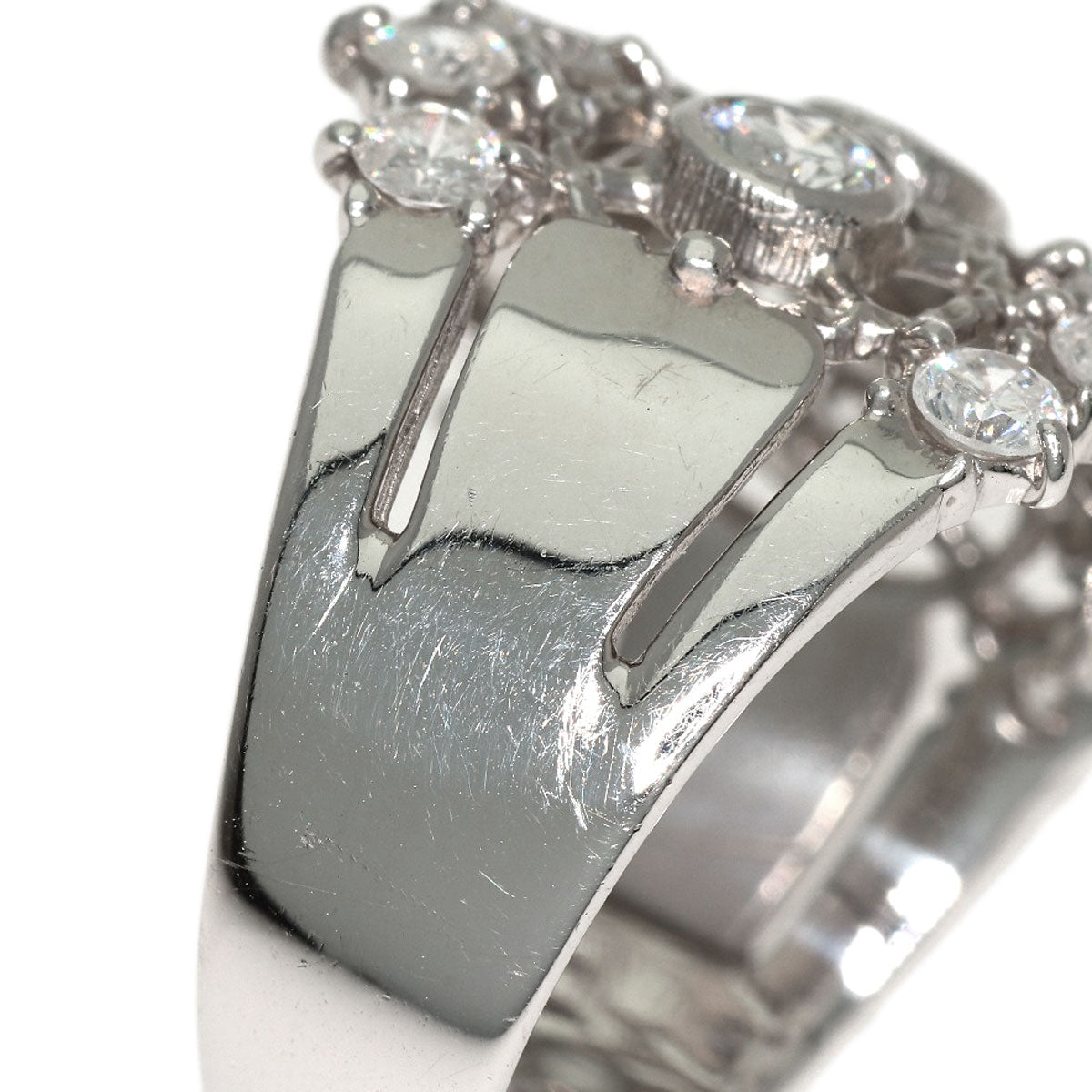 1.51ct Diamond Ring Platinum PT900 9.58g Ladies