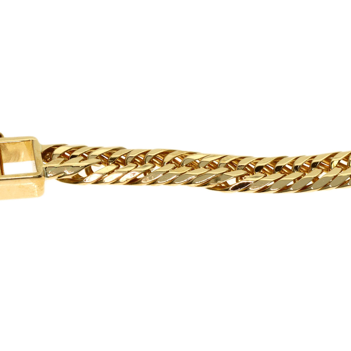 Curb Chain Kihei 12-sided Triple Bracelet K18 Yellow Gold 13g mens