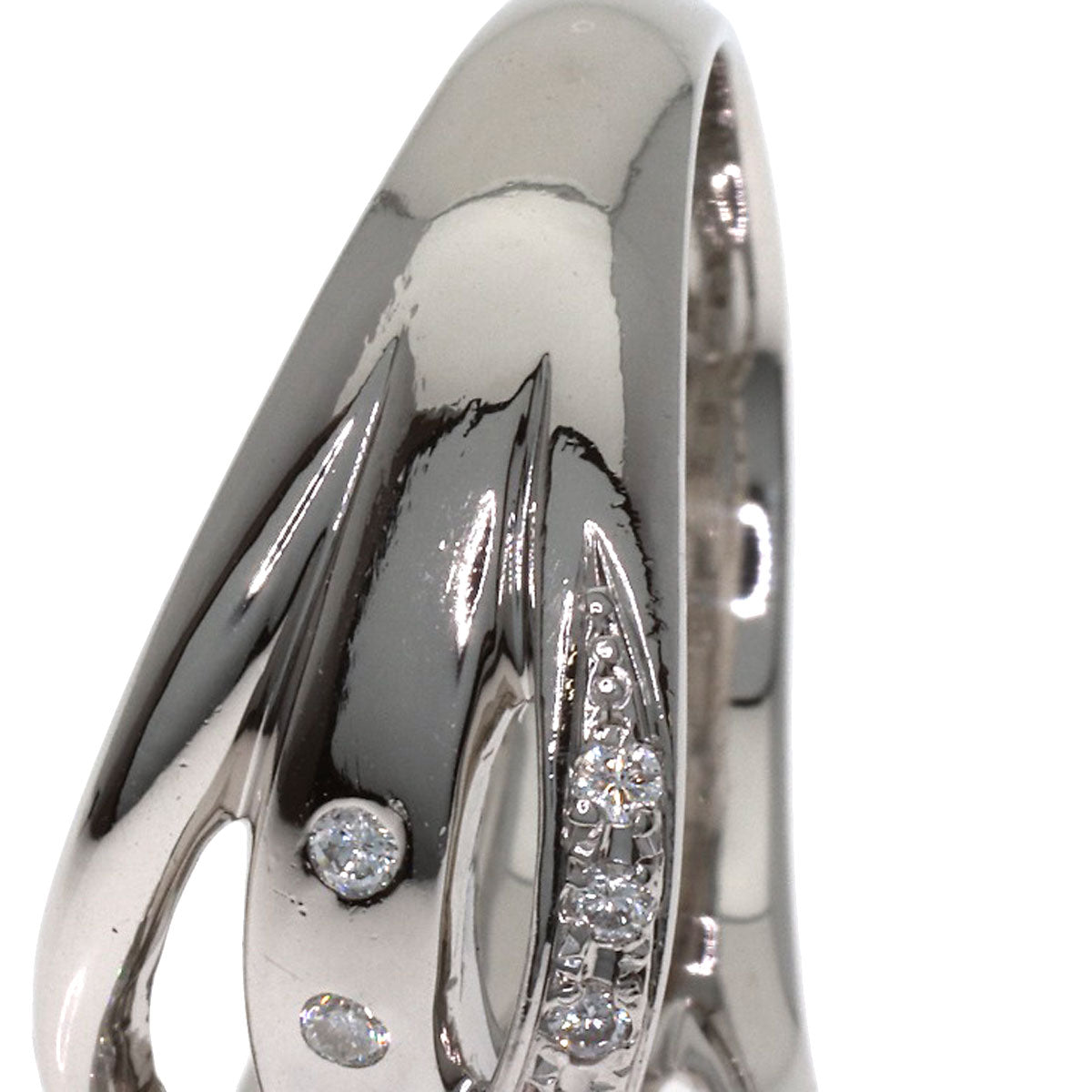 0.347ct Diamond Ring Platinum PT900 9.8g Ladies
