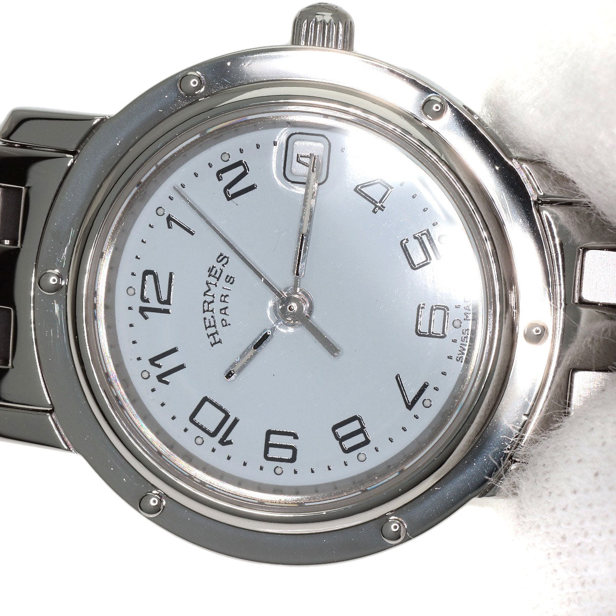 HERMES Clipper Watches CL4.210 Stainless Steel/Stainless Steel Ladies