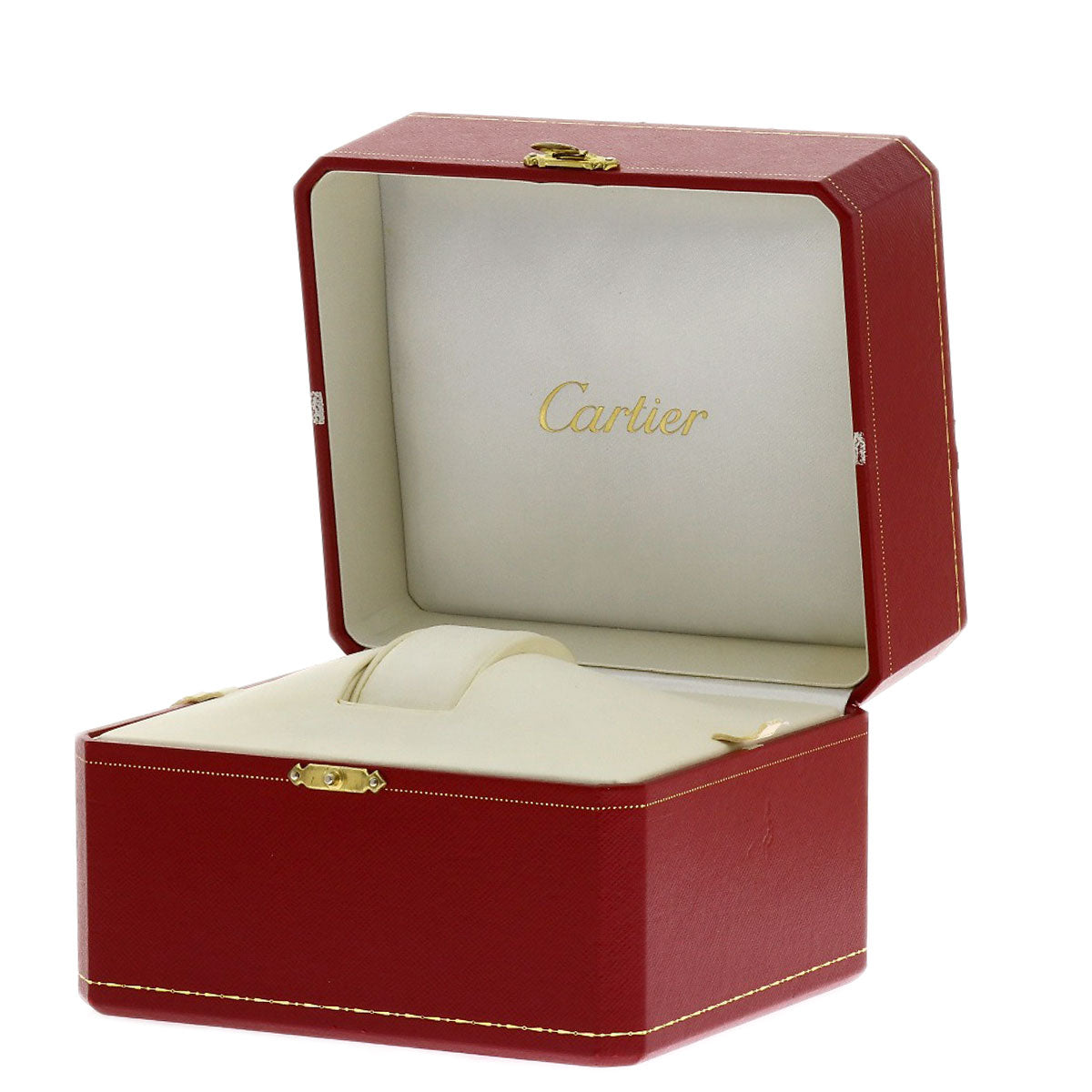CARTIER Tank S Diamond Watches WJ300950 K18 White Gold/Leather x Satin Ladies
