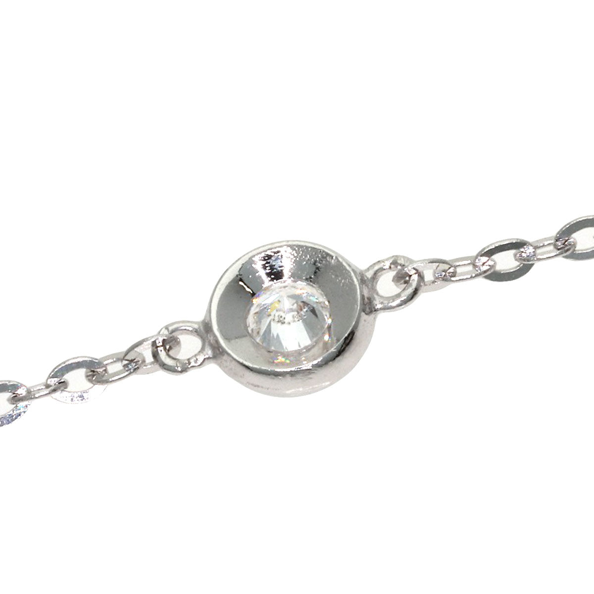 1ct 13P Diamond Necklace K18 White Gold 6.2g Ladies