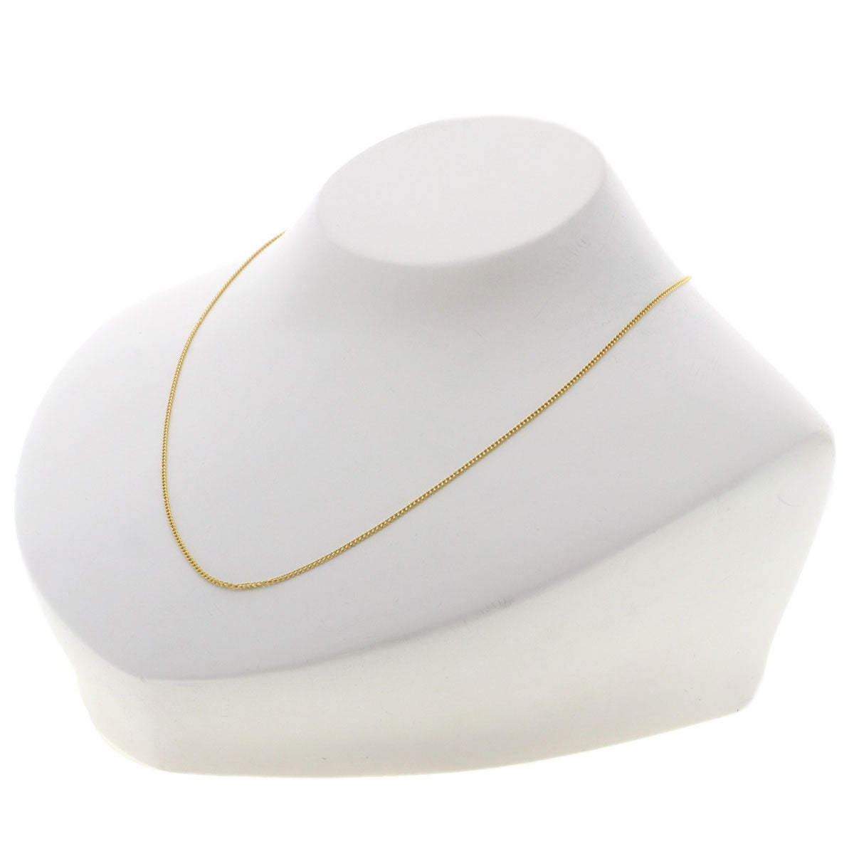 Chain 15.7" Necklace K18 Yellow Gold 2.1g Ladies