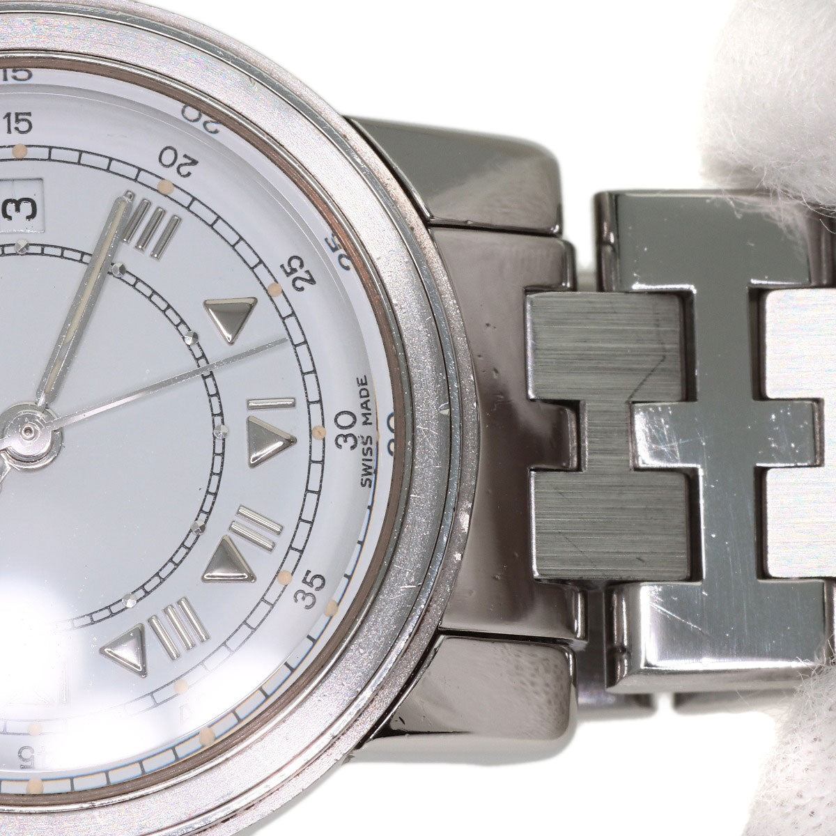 HERMES Carrick Watches Stainless Steel/Stainless Steel Ladies