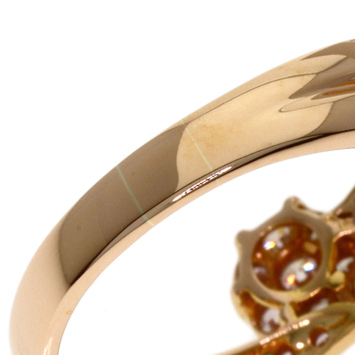Diamond Jewel Cosmidia Ring K18 Pink Gold 4.6g Ladies