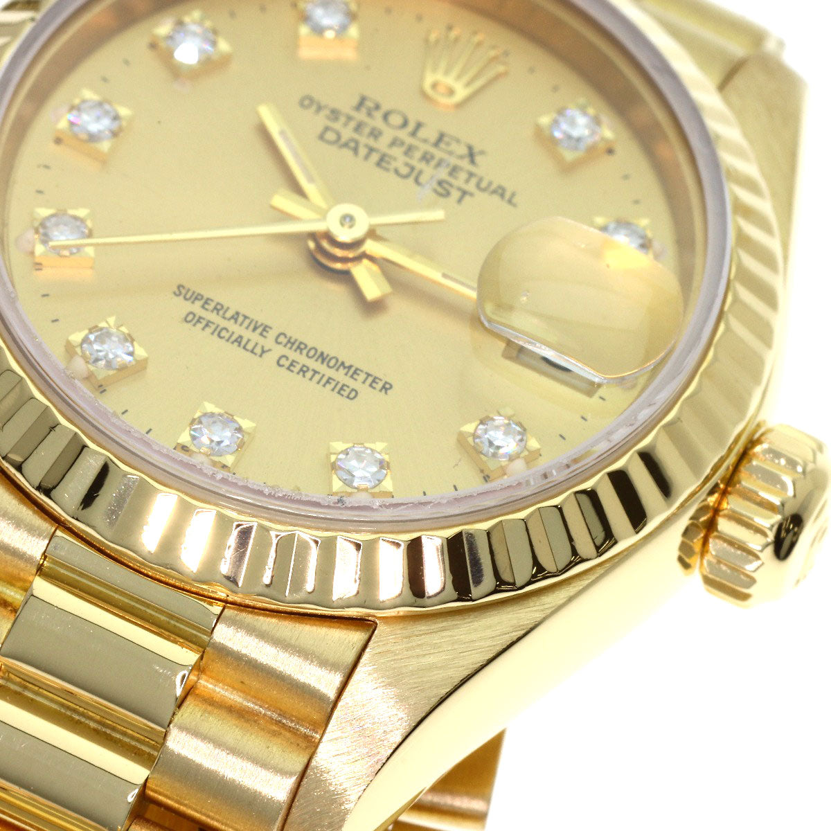ROLEX DATEJUST 10P Diamond Watches 69178G K18 Yellow Gold/18K Yellow Gold Ladies