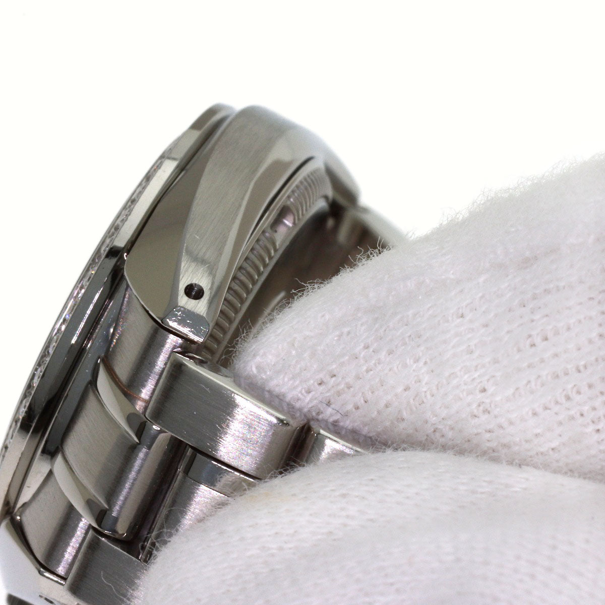 SEIKO Grand Seiko Round Face Bezel Diamond Watches STGF079 4J52-0AD0 Stainless Steel/Stainless Steel Ladies