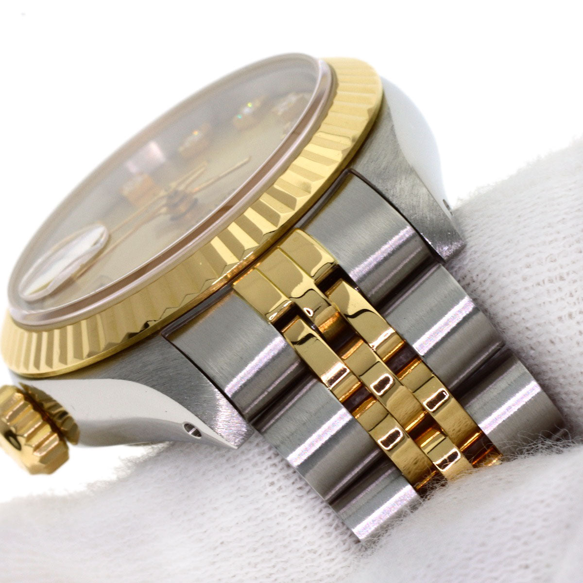 ROLEX DATEJUST 10P Diamond Watches 69173G Stainless Steel/SSxK18YG Ladies