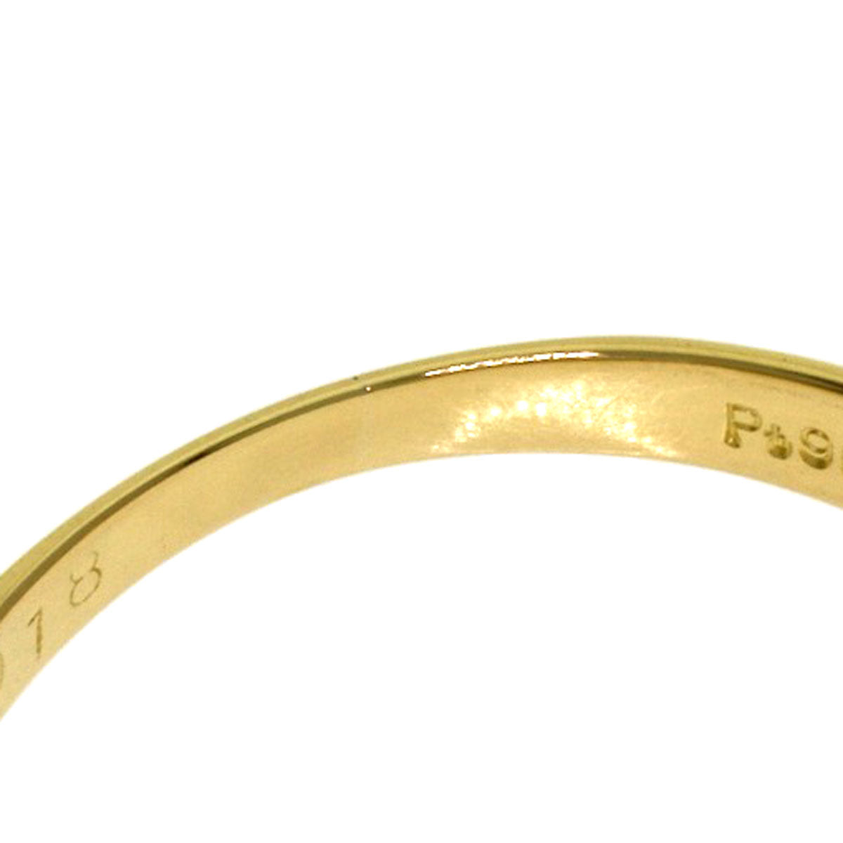 0.517ct Diamond Ring K18 Yellow Gold PT900 3.3g Ladies