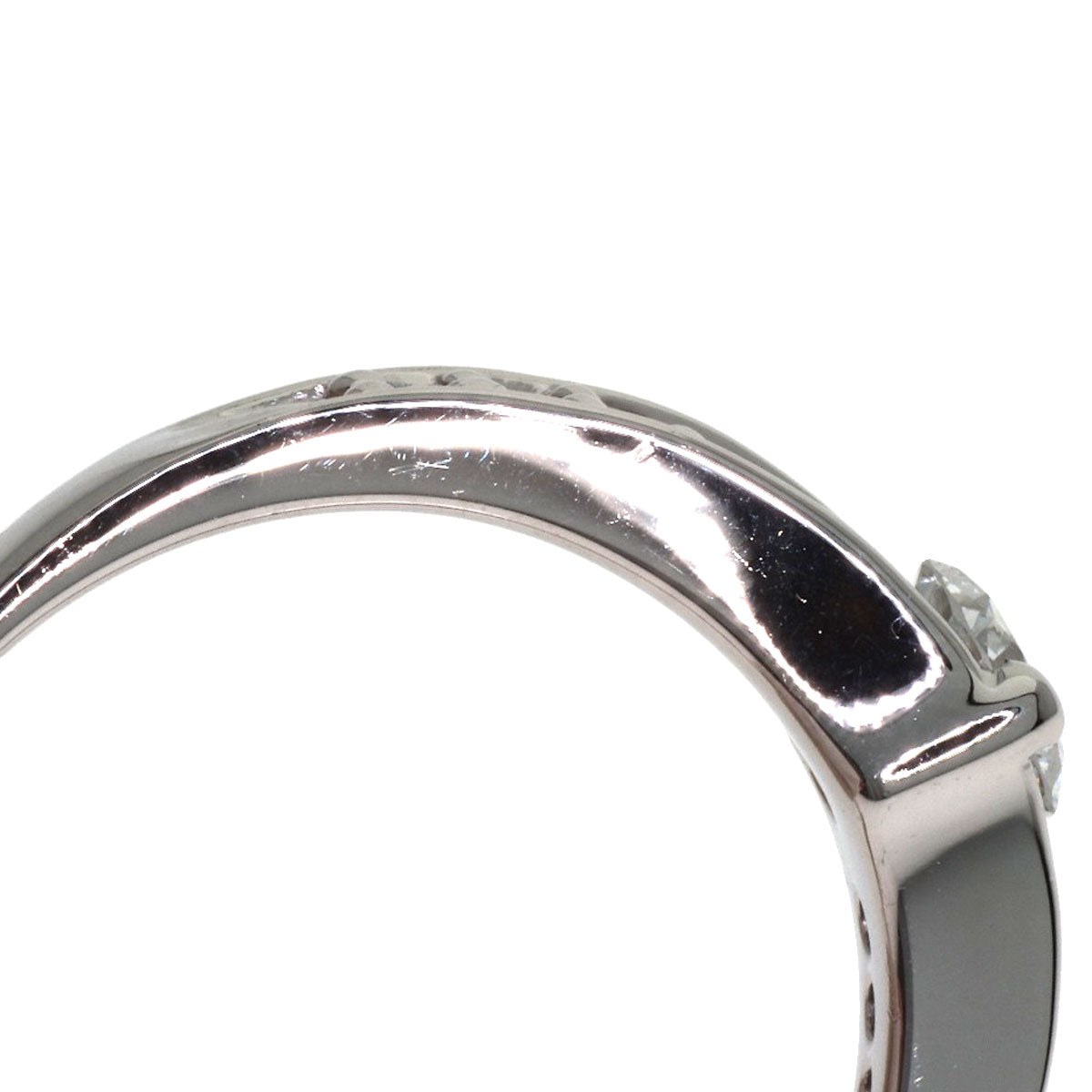 0.31ct Diamond Ring Platinum PT900 4.6g Ladies