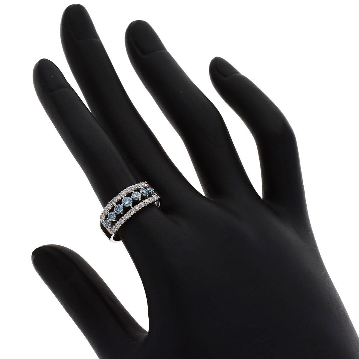 1ct Diamond Ring Platinum PT900 6.6g Ladies