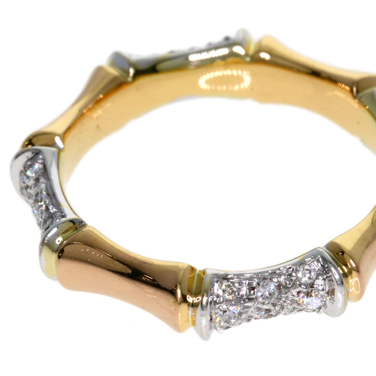 Leopizzo Diamond Ring K18 Pink Gold 5.1g Ladies