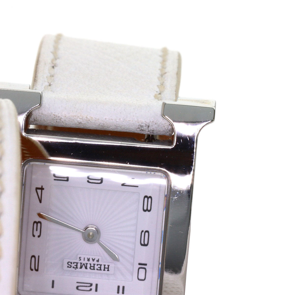 HERMES H watch Deburuturu Watches HH1.210 Stainless Steel/Leather Ladies