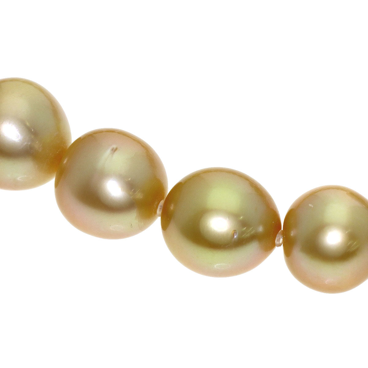 Golden Pearl Pearl Necklace Silver 87g Ladies