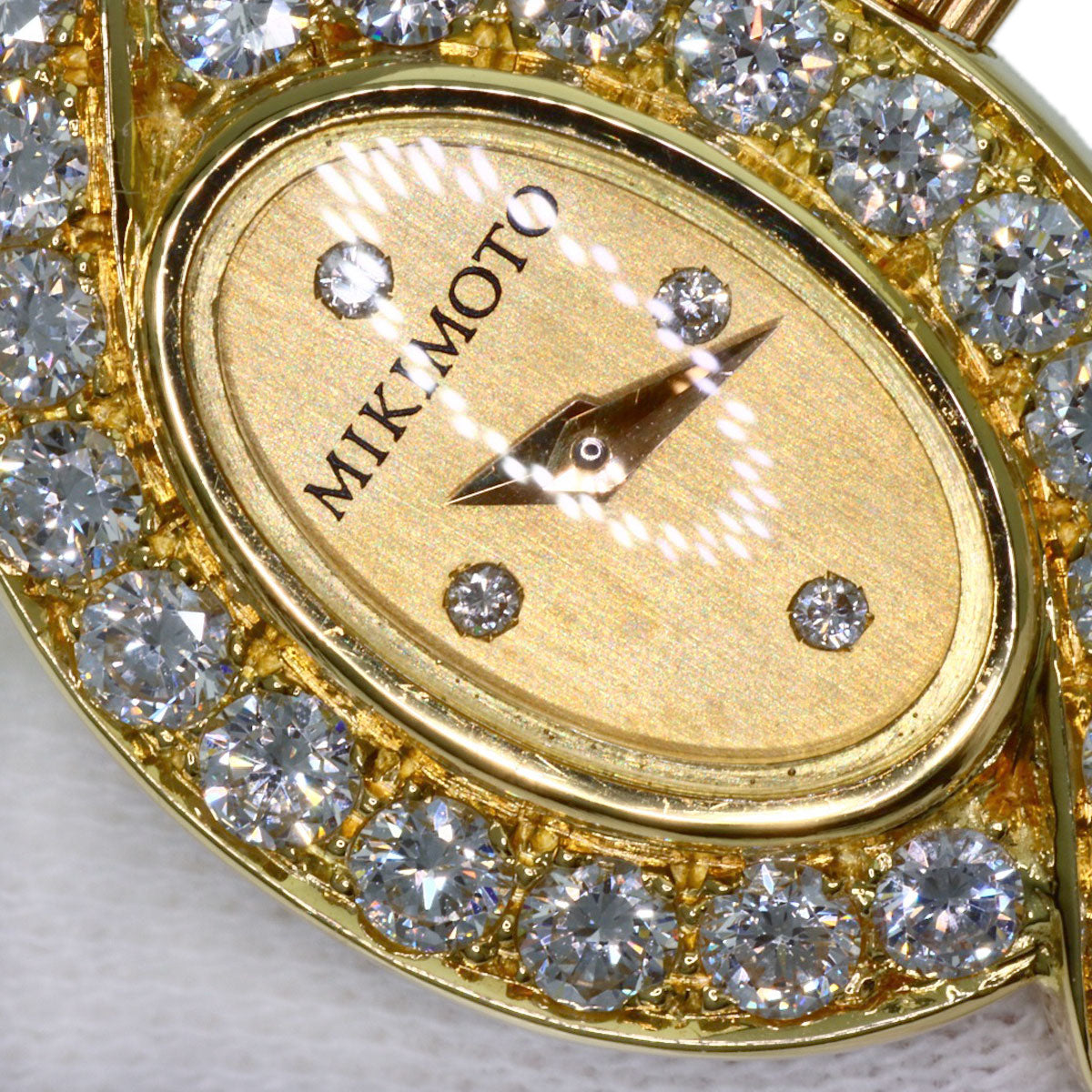 MIKIMOTO Jewelry watch Diamond Watches K18 Yellow Gold/K18YGxDiamond Ladies