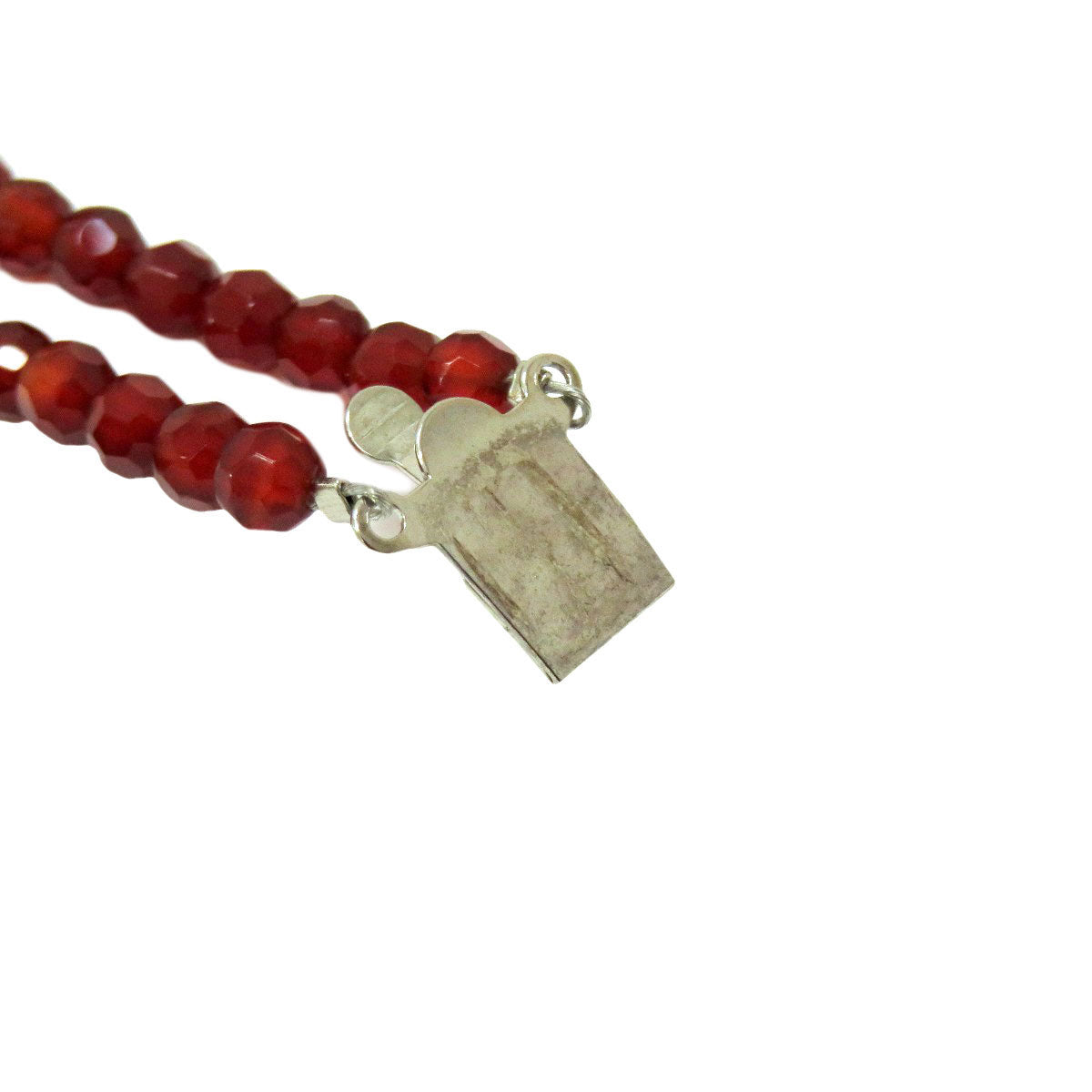 Double Agate Necklace Metal 31.5g Ladies