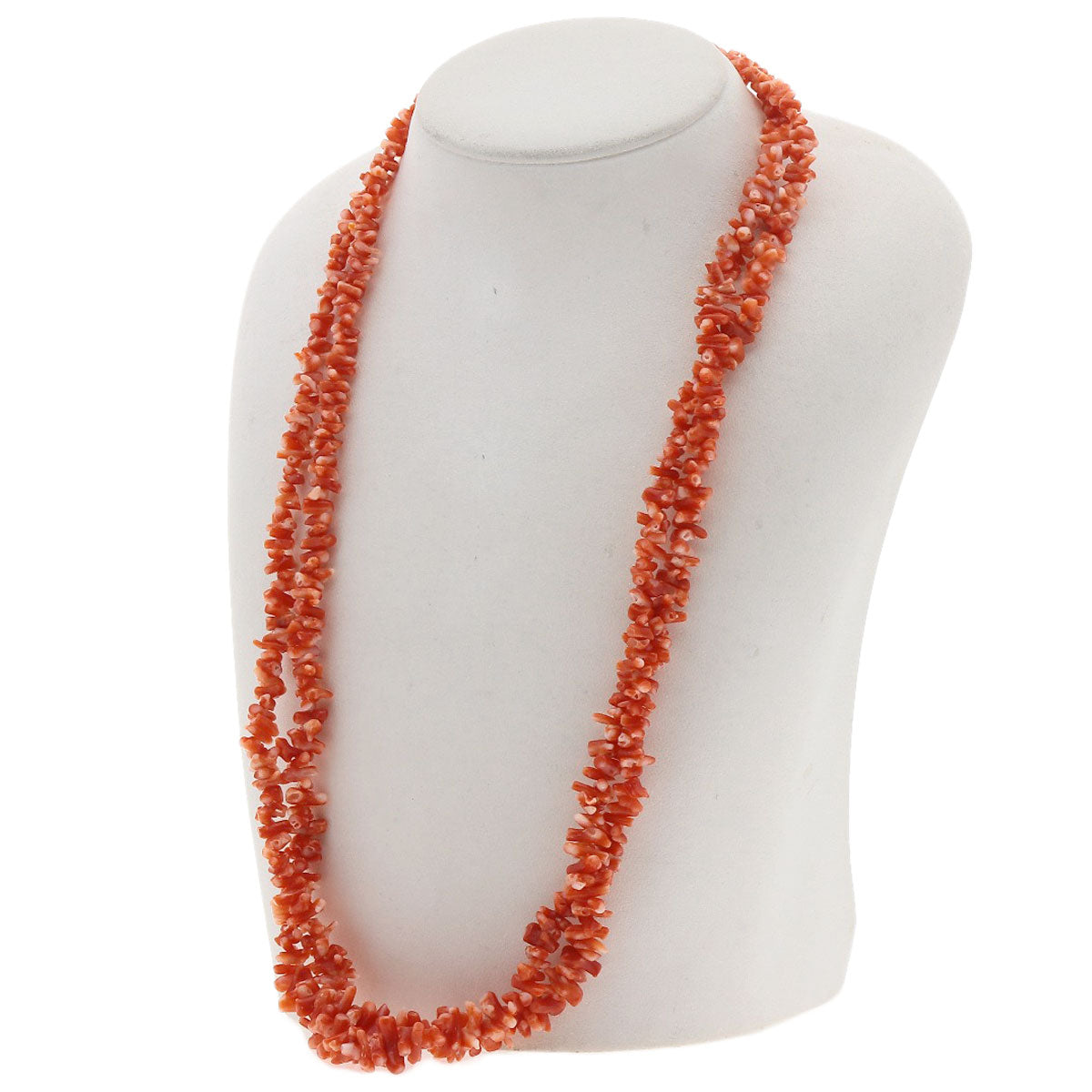 Coral Coral 2 stations Necklace Silver 50g Ladies