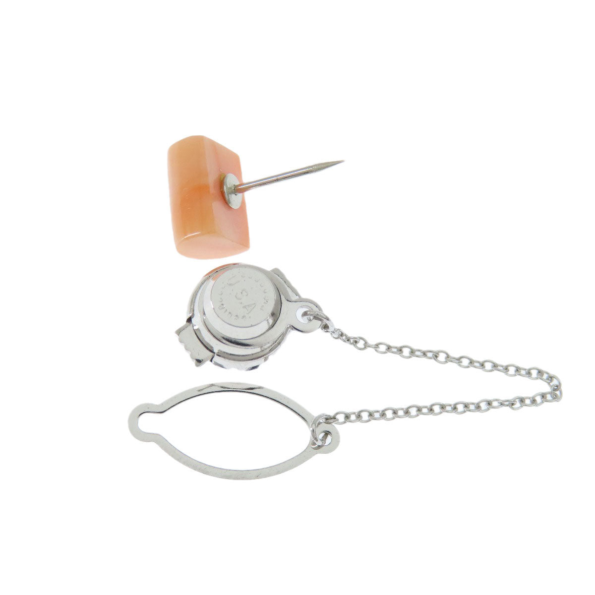 Coral Coral tie tack 4 piece set Tie pin Coral 15.7g mens