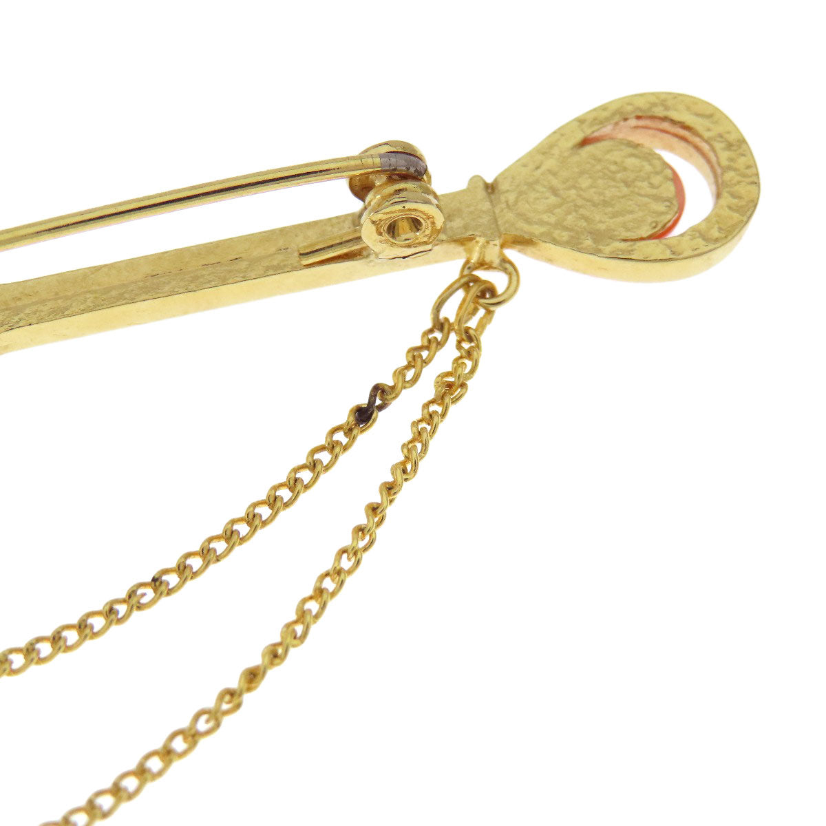 Coral Coral Brooch Coral Gold Plated 7.6g Ladies