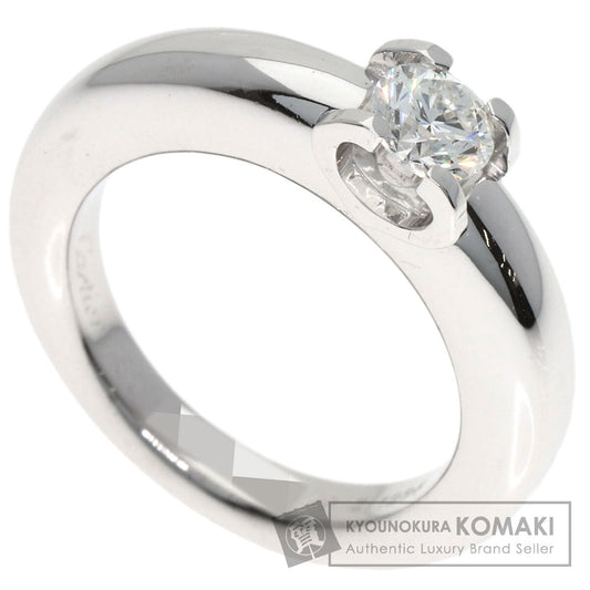 CARTIER C de Cartier Solitaire Diamond Ring K18 White Gold Ladies [Used]