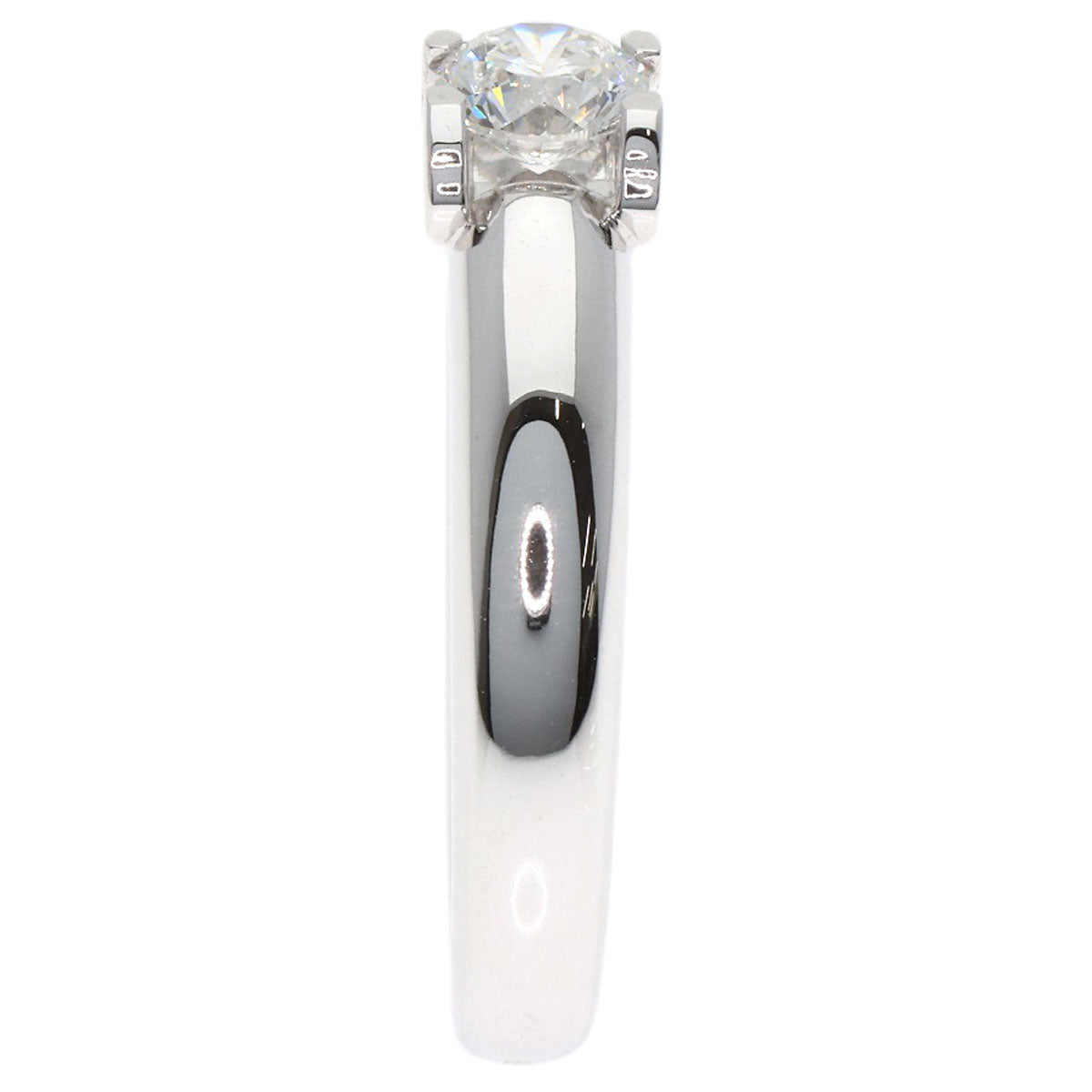 CARTIER C de Cartier Solitaire Diamond Ring K18 White Gold Ladies [Used]