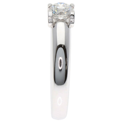 CARTIER C de Cartier Solitaire Diamond Ring K18 White Gold Ladies [Used]