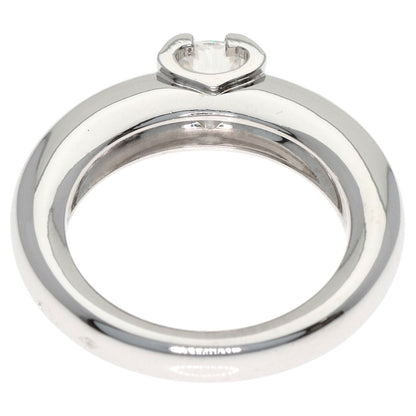 CARTIER C de Cartier Solitaire Diamond Ring K18 White Gold Ladies [Used]
