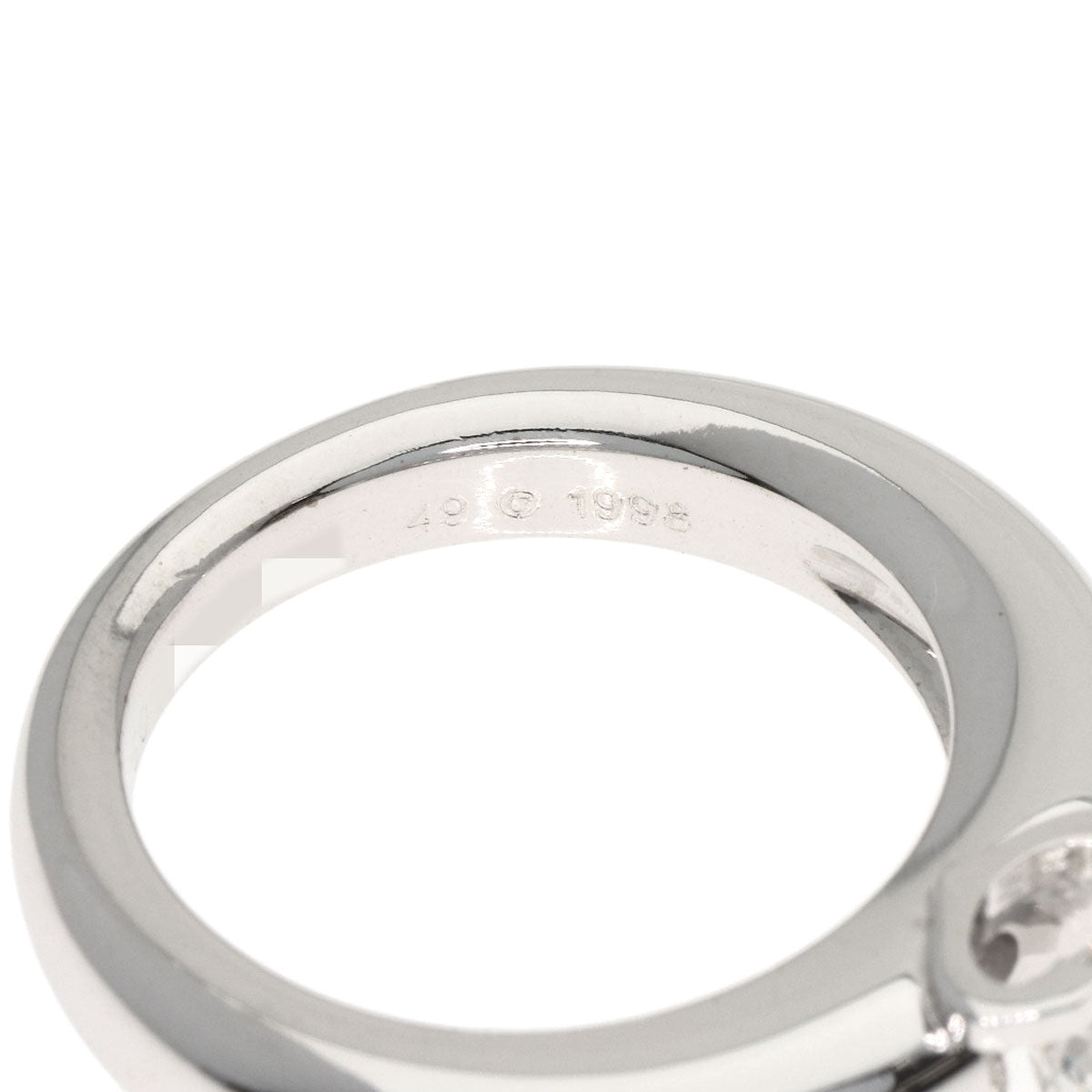 CARTIER C de Cartier Solitaire Diamond Ring K18 White Gold Ladies [Used]
