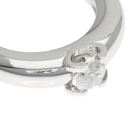 CARTIER C de Cartier Solitaire Diamond Ring K18 White Gold Ladies [Used]