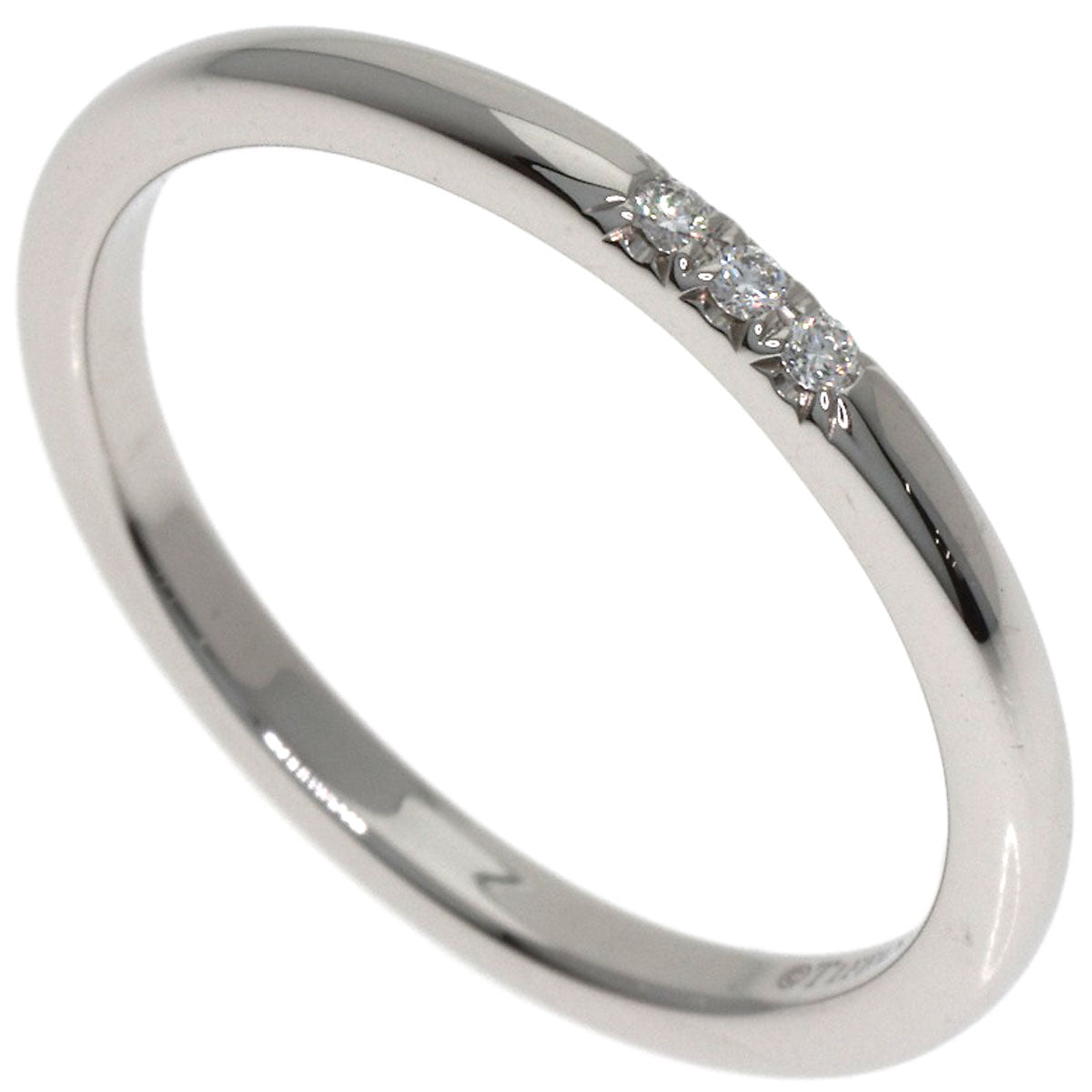 TIFFANY&Co. Forever 3P Diamond Ring Platinum PT950 Ladies [Used]
