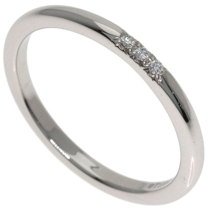TIFFANY&Co. Forever 3P Diamond Ring Platinum PT950 Ladies [Used]