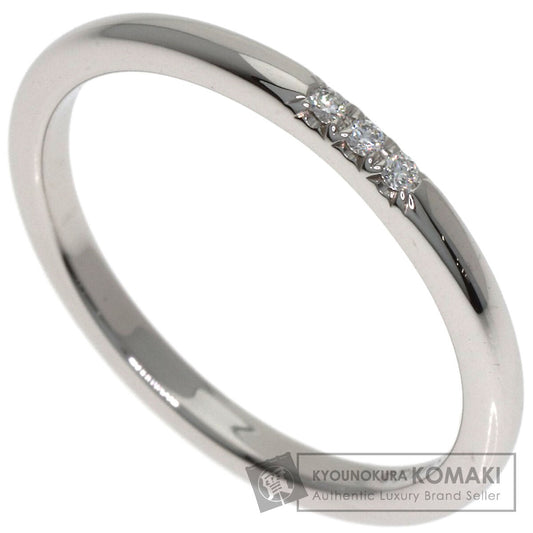 TIFFANY&Co. Forever 3P Diamond Ring Platinum PT950 Ladies [Used]