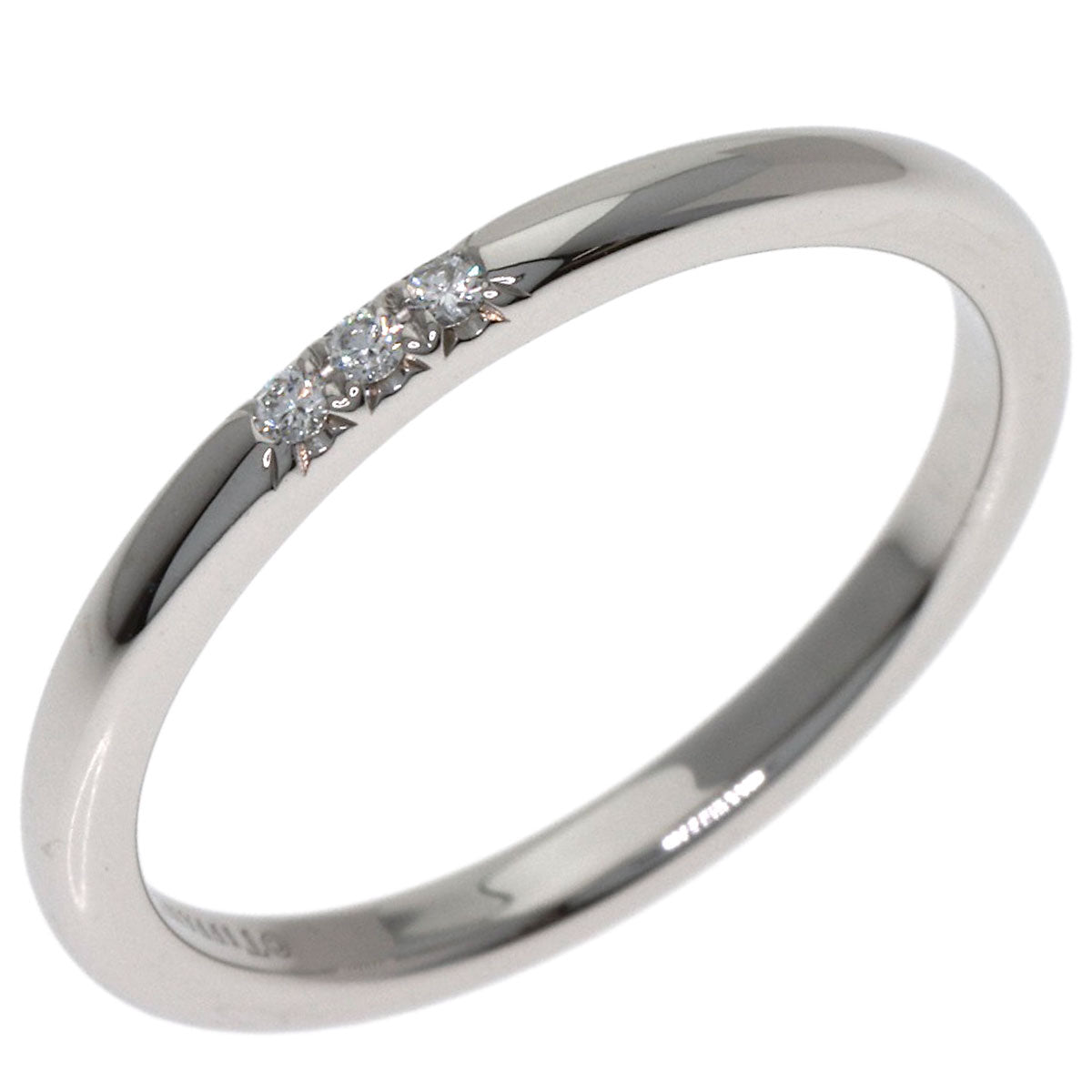 TIFFANY&Co. Forever 3P Diamond Ring Platinum PT950 Ladies [Used]