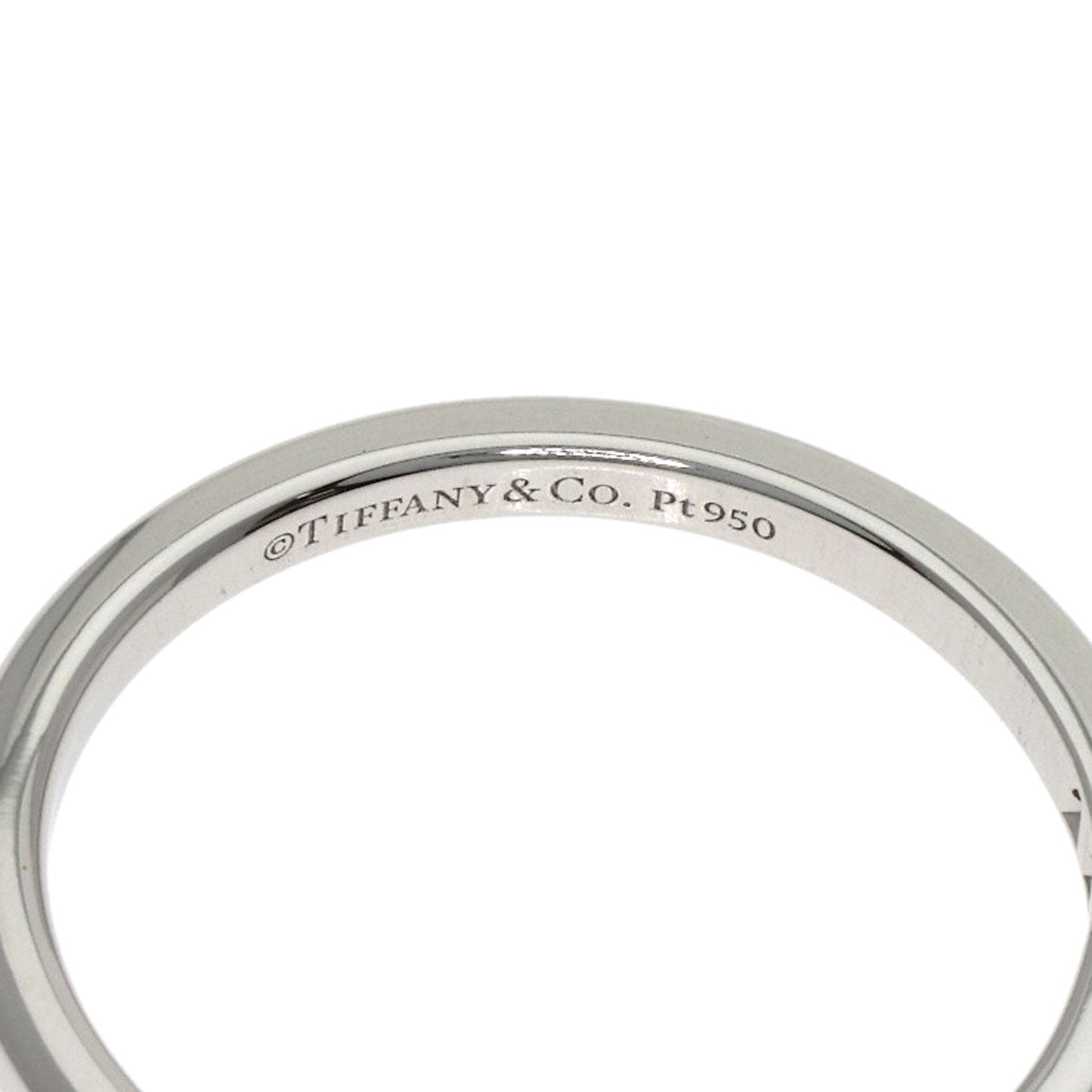 TIFFANY&Co. Forever 3P Diamond Ring Platinum PT950 Ladies [Used]