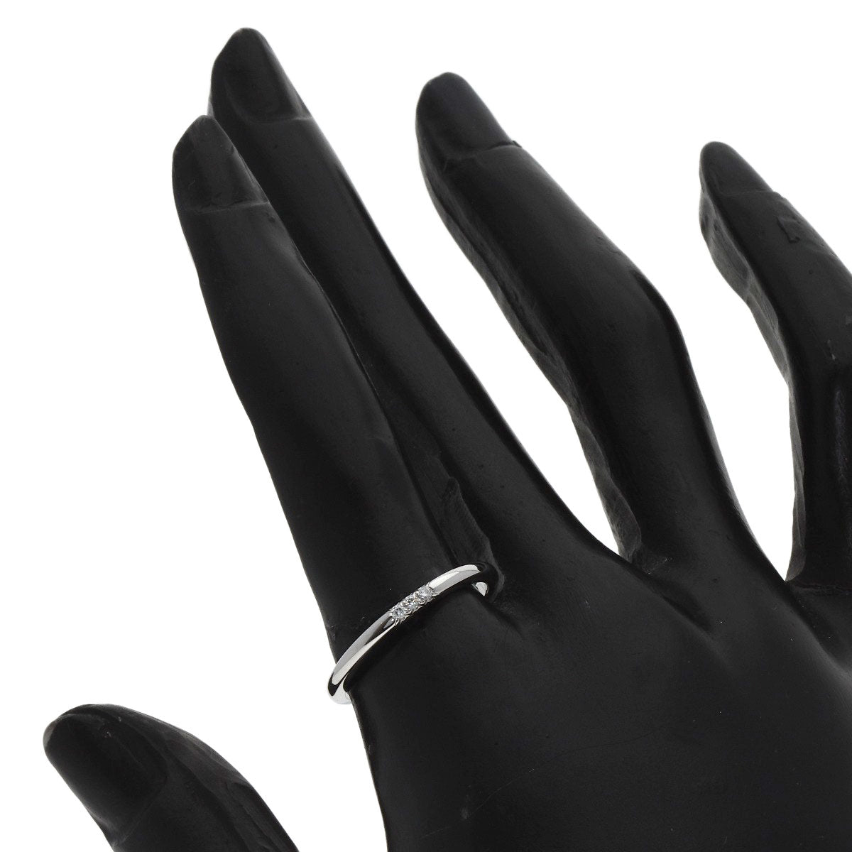 TIFFANY&Co. Forever 3P Diamond Ring Platinum PT950 Ladies [Used]