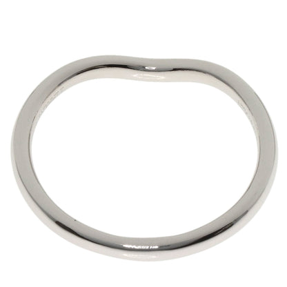 TIFFANY&Co. Curved band Diamond Ring Platinum PT950 Ladies [Used]