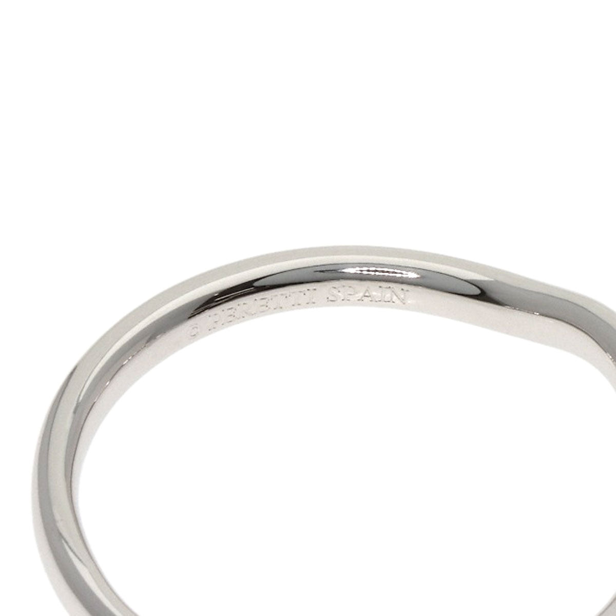 TIFFANY&Co. Curved band Diamond Ring Platinum PT950 Ladies [Used]
