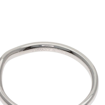 TIFFANY&Co. Curved band Diamond Ring Platinum PT950 Ladies [Used]